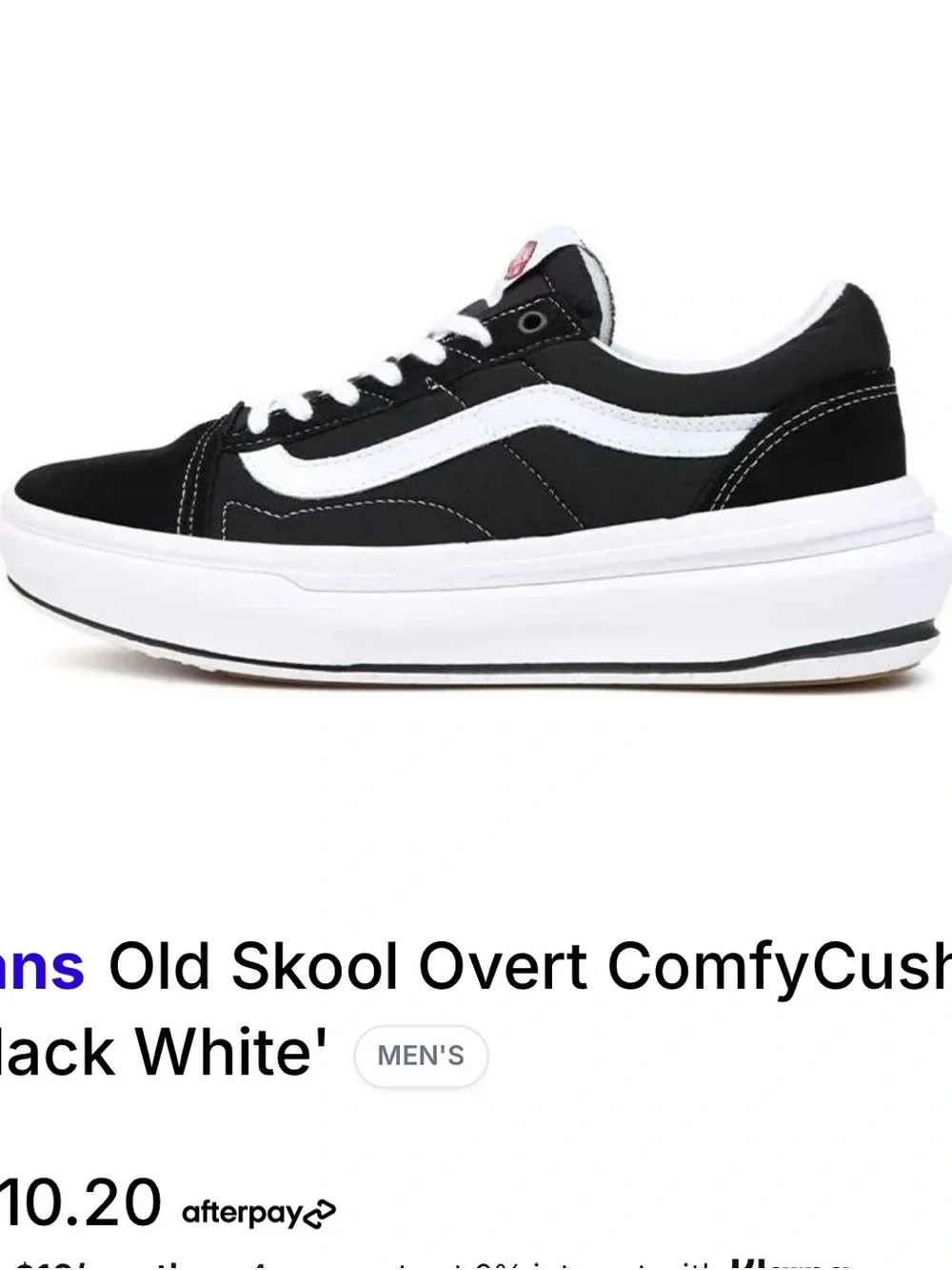 Vans Old Skool Platform Sneaker - Black & White - Picture 1 of 7